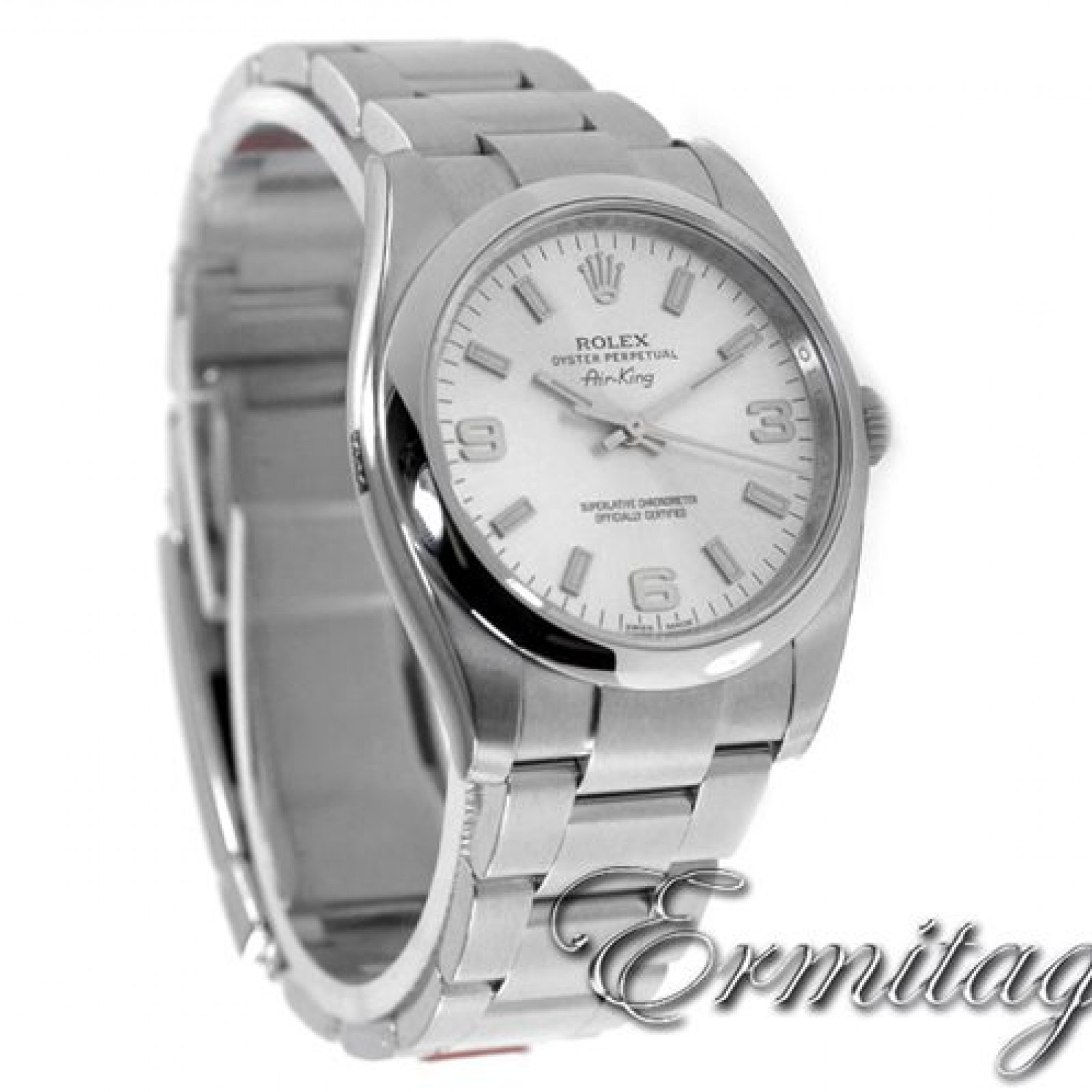 Rolex Air King 114200 Steel with Silver Dial 2013